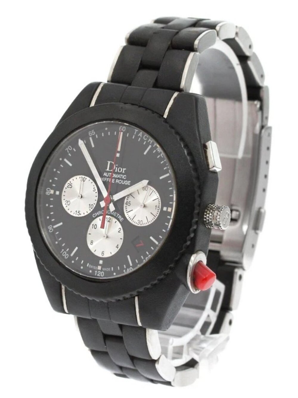 Dior Dior Chiffle Rouge Chrono Black Time CD084840R001 Automatic Men's_847517